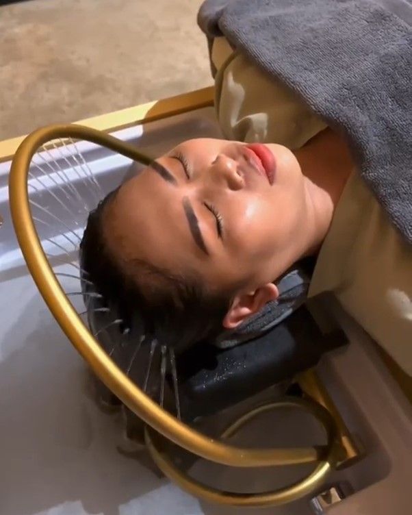 Hair cream bath
