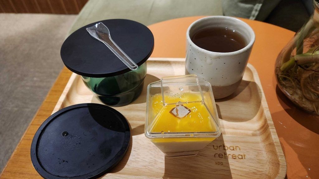 After-massage refreshments