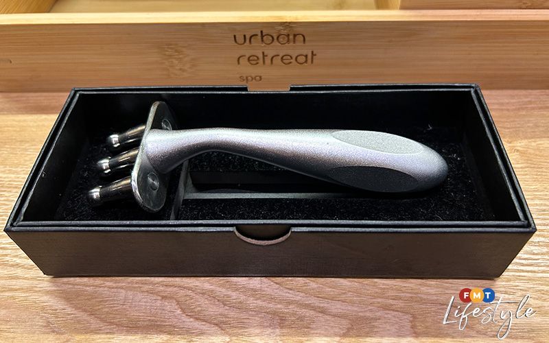 Lymphatic massage fork